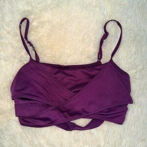 Alo Yoga Airbrush Enzo Bra Plum Size Small NWOT